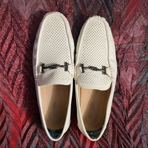 Stacy Adams White Loafers, Size 11